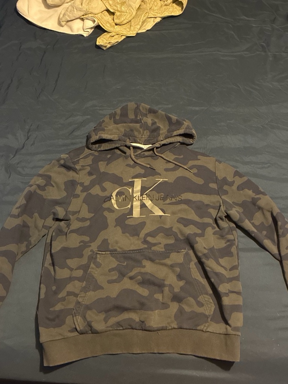 Calvin Klein Jeans Men's Camo Zip-Up Hoodie - Olive/Brown